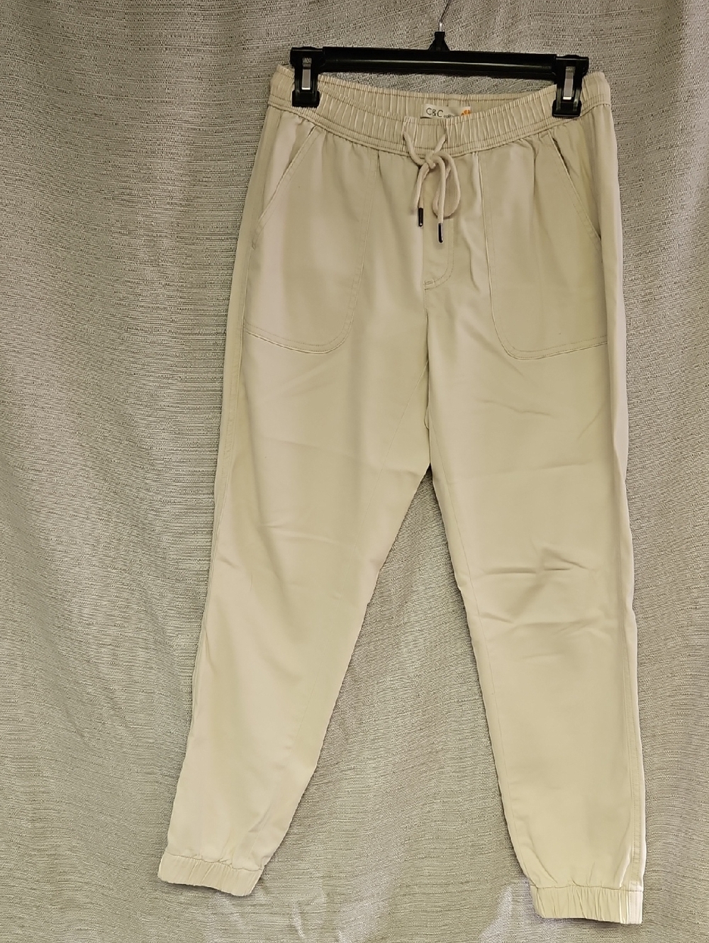 C&C California Cream Drawstring Jogger Pants